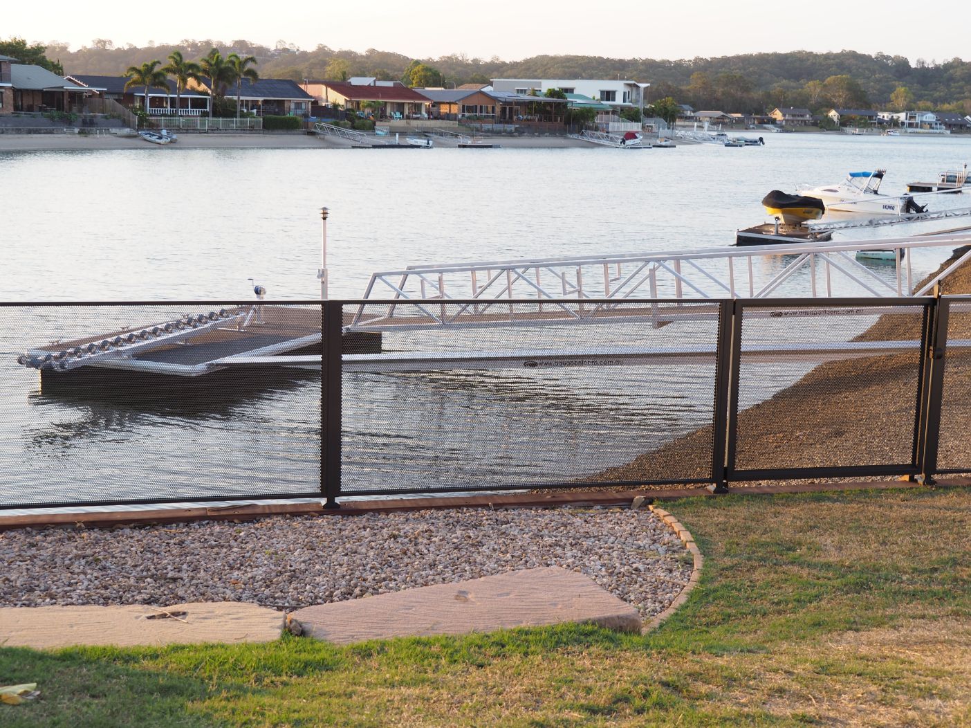 Waterfront fencing in matt Monument, Palm Beach Queensland