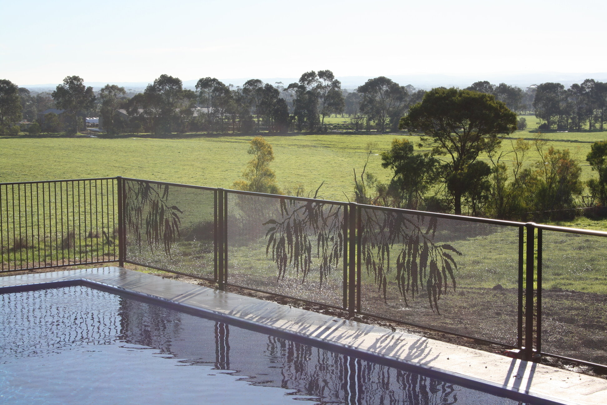 Gum design pool fencing, Warragul Victoria